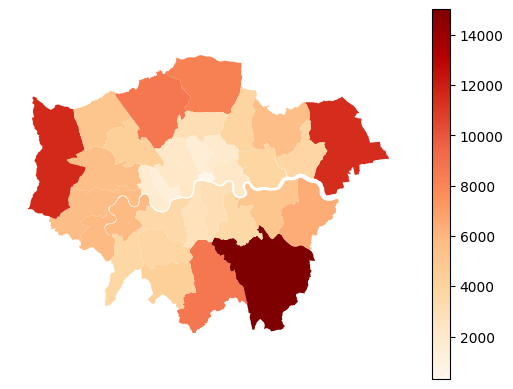Figure 7. London Boroughs.